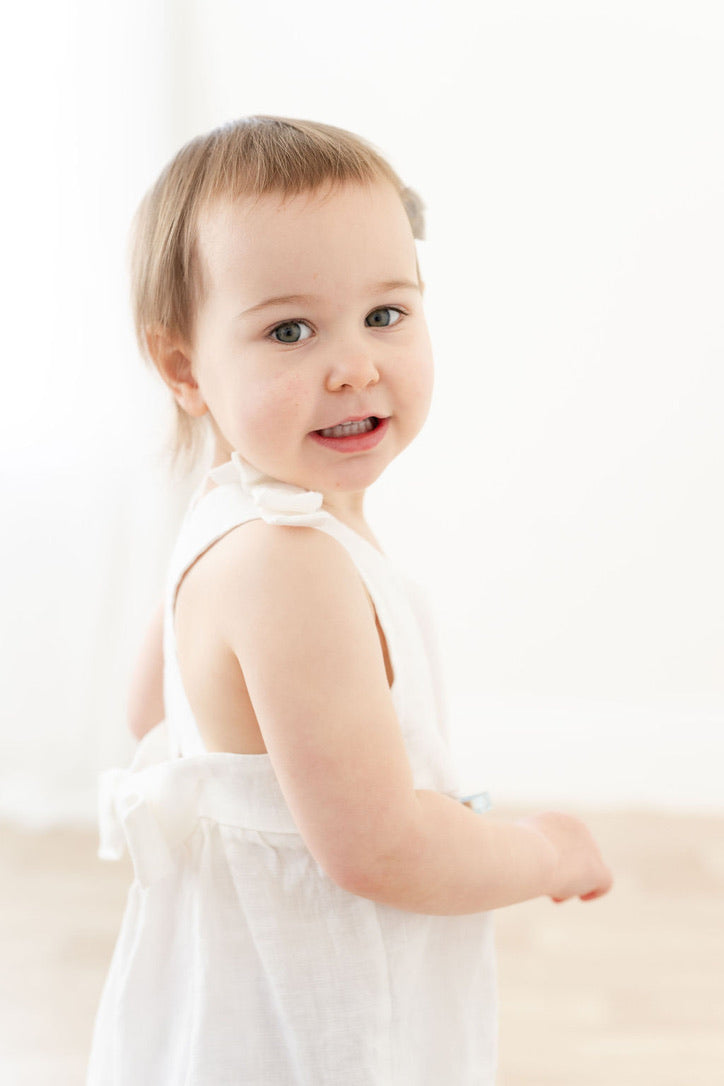 Emerson Romper in Linen