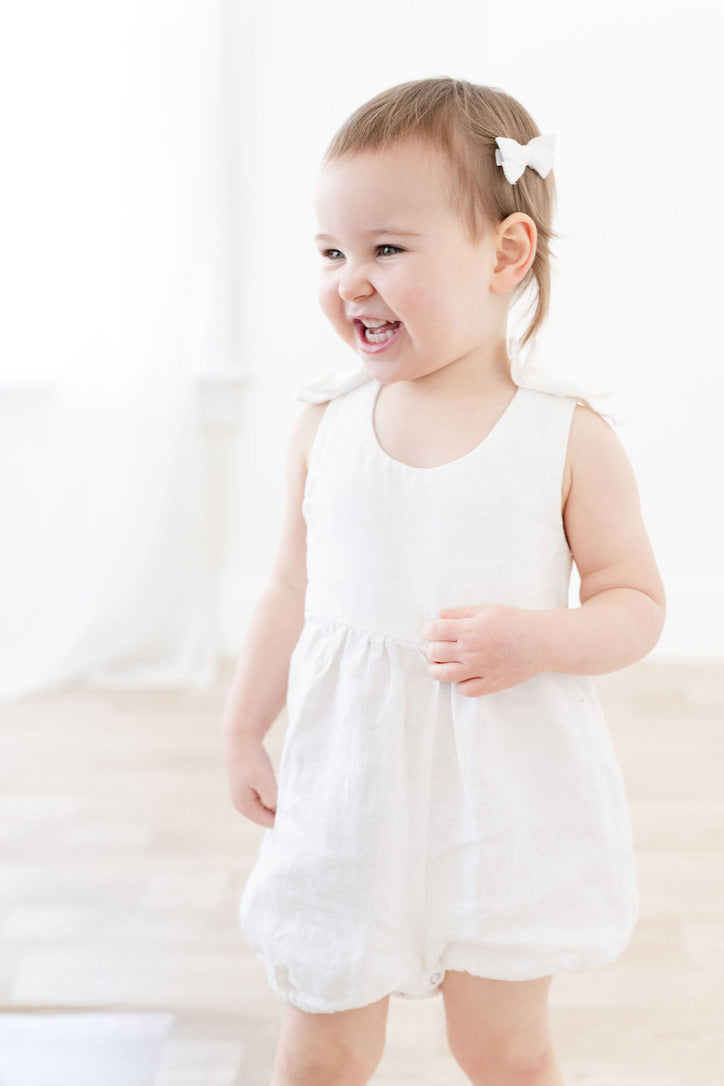 Emerson Romper in Linen